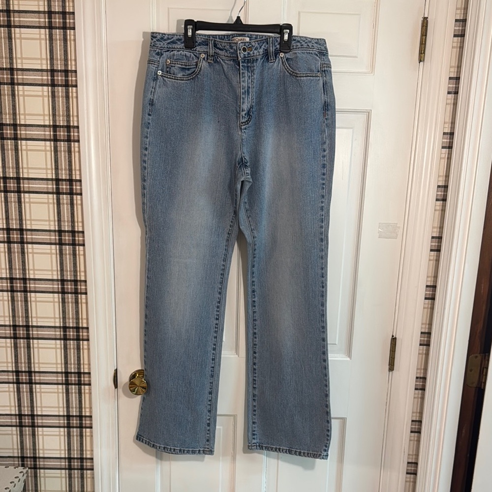 Michael Kors Blue Straight Leg Jeans Classic Fit - Picture 7 of 9